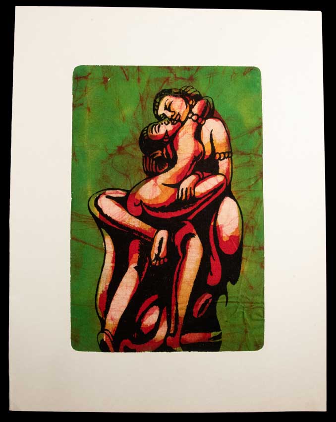Tenture Kamasutra Batik – Art Érotique Indien