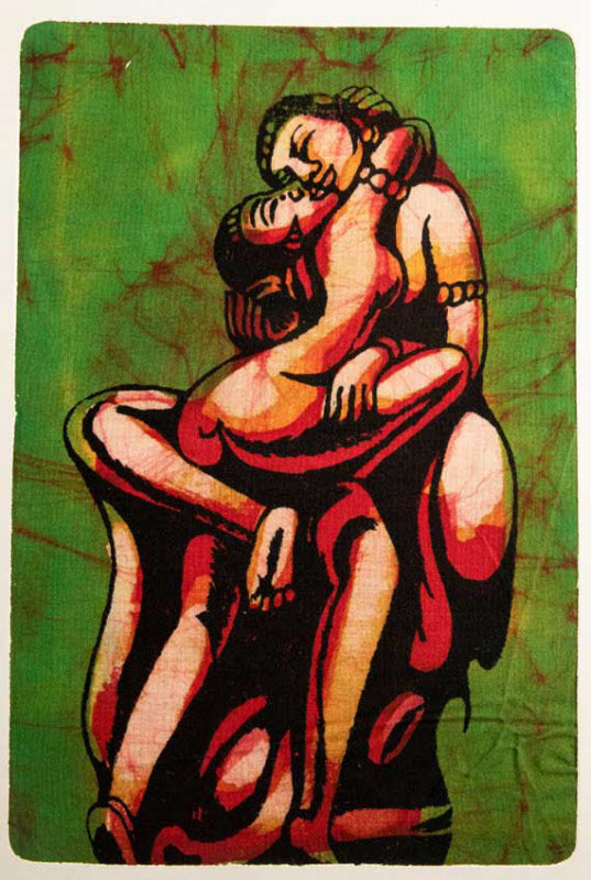 Tenture Kamasutra Batik – Art Érotique Indien
