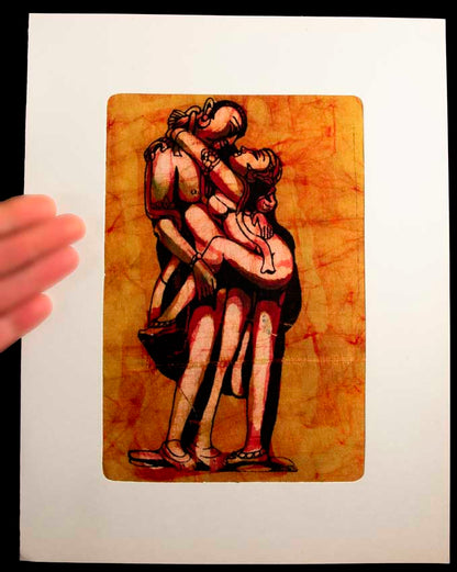 Tenture Kamasutra Batik – Art Érotique Indien