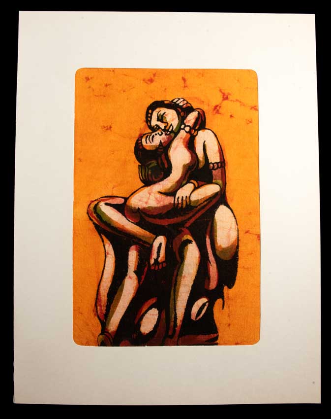 Tenture Kamasutra Batik – Art Érotique Indien