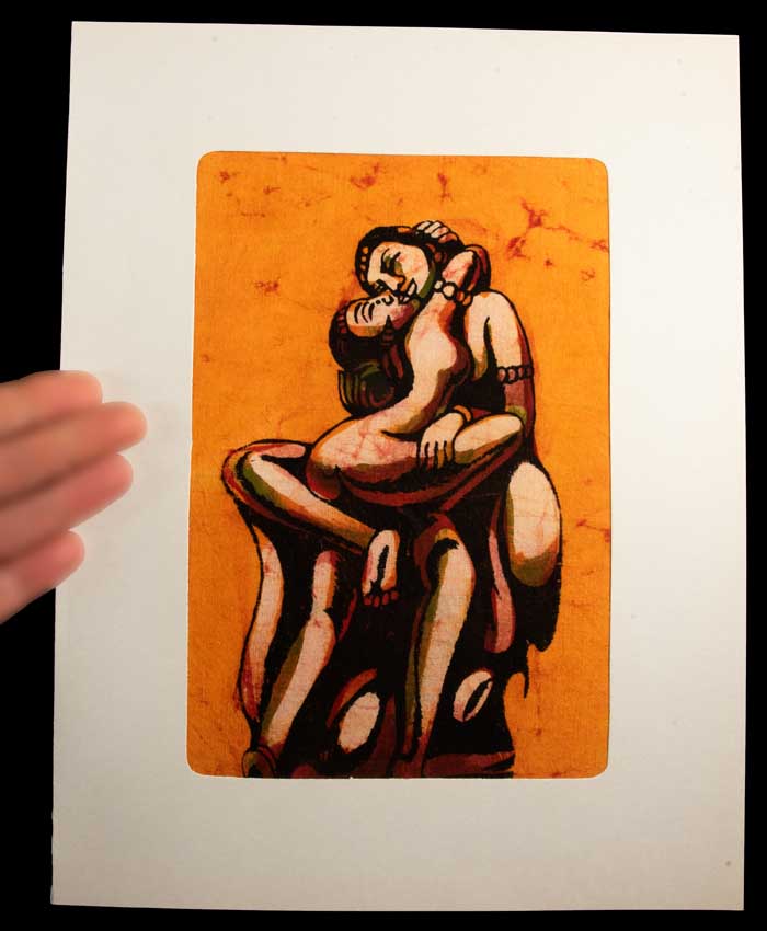 Tenture Kamasutra Batik – Art Érotique Indien