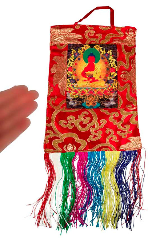 Thangka Miniature Bouddha Amitabha – Art Spirituel Du Népal