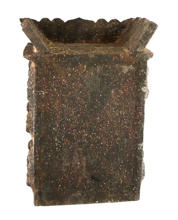 Autel bouddhiste avec statue de Bouddha 31 cm – temple de méditation artisanal
