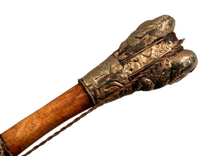 Kangling – trompette tibétaine rituelle du Chöd en cuivre et os - Artisanat népalais