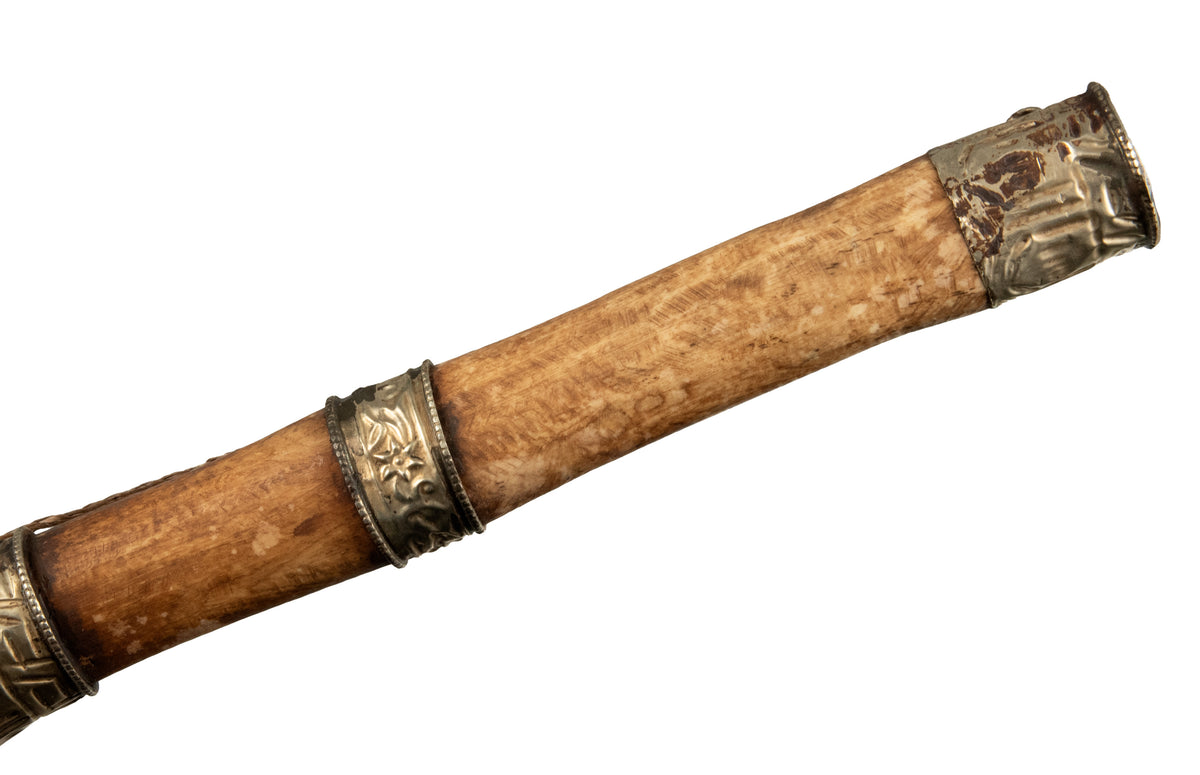 Kangling – trompette tibétaine rituelle du Chöd en cuivre et os - Artisanat népalais