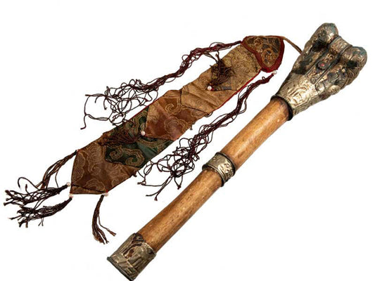 Kangling – trompette tibétaine rituelle du Chöd en cuivre et os - Artisanat népalais