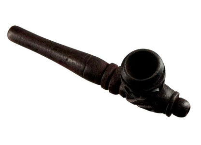 Pipe Indienne Ancienne En Bois – Objet Ethnique Artisanal De Collection