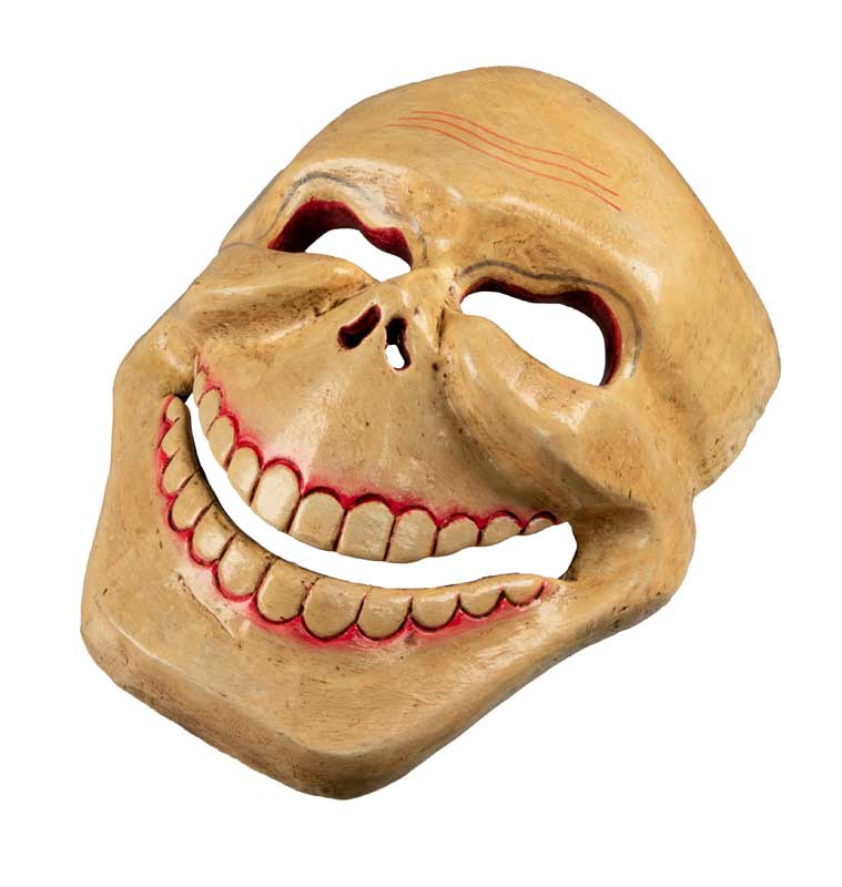 Masque Chitipati Tibétain Danse Cham Bouddhiste – Masque Népalais en Bois