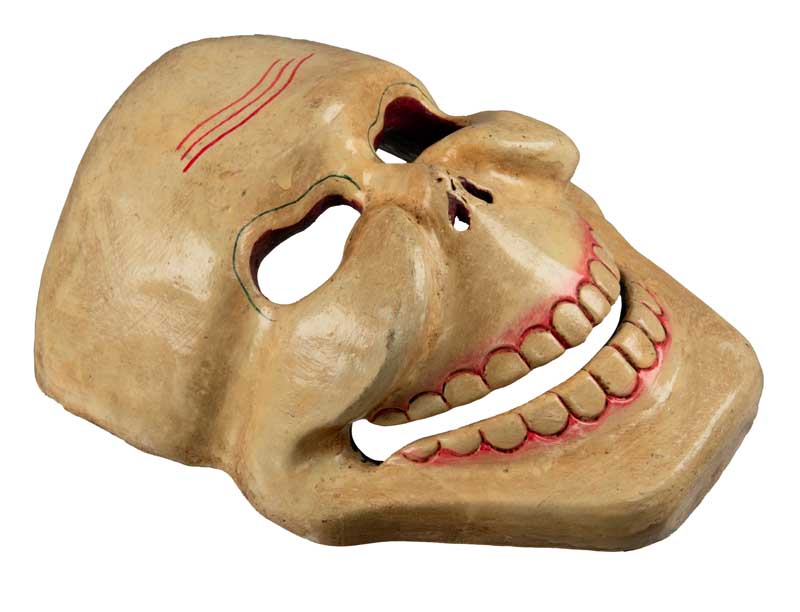 Masque Chitipati Tibétain Danse Cham Bouddhiste – Masque Népalais en Bois