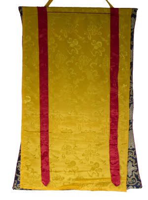 Thangka Tibétain Ushnishavijaya – Déesse Bouddhique De La Longévité