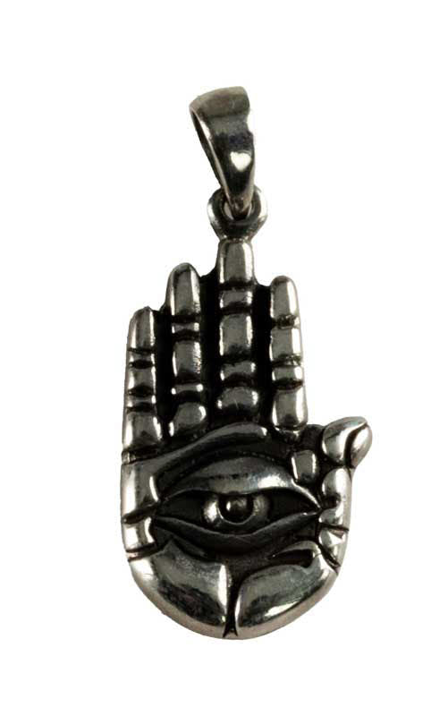 Pendentif Hamsa Mauvais Œil en Argent 925