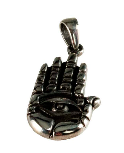 Pendentif Hamsa Mauvais Œil en Argent 925