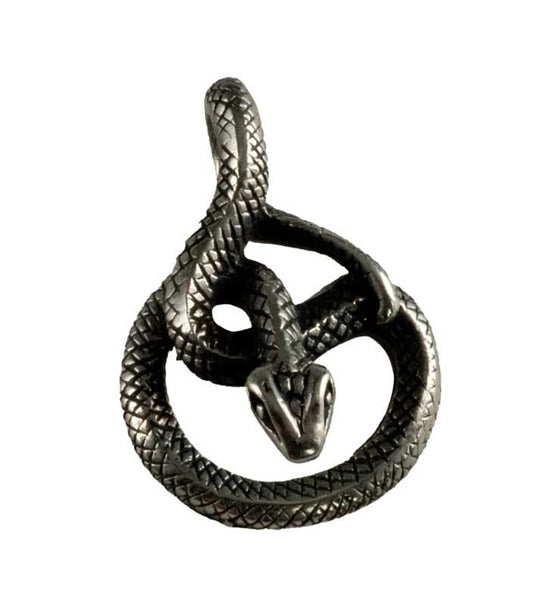 Pendentif Serpent Nœud Infini Cobra en Argent Massif 925 – Bijou Éternité et Sagesse