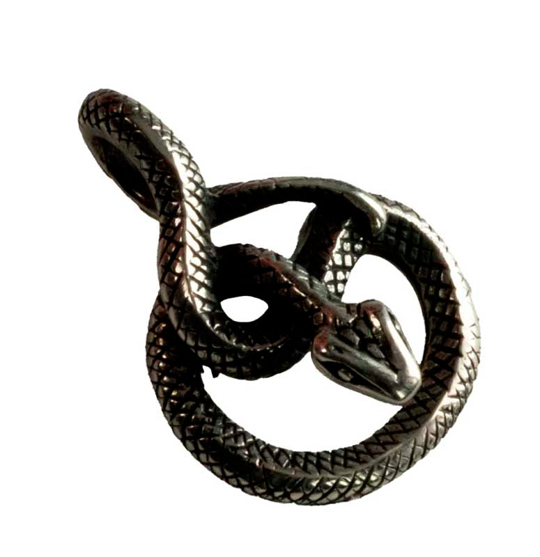 Pendentif Serpent Nœud Infini Cobra en Argent Massif 925 – Bijou Éternité et Sagesse