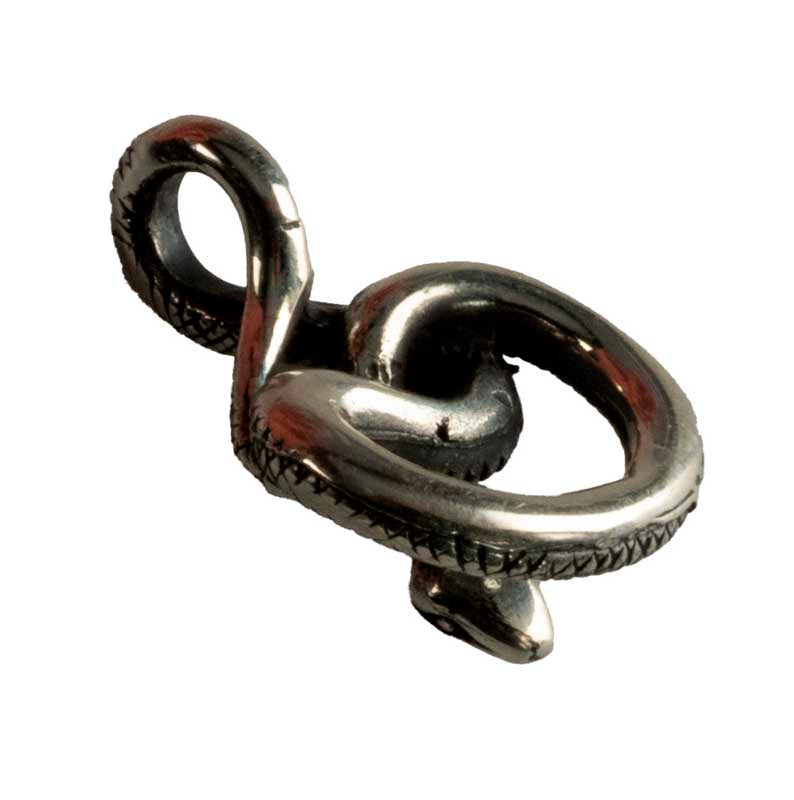 Pendentif Serpent Nœud Infini Cobra en Argent Massif 925 – Bijou Éternité et Sagesse