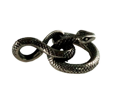 Pendentif Serpent Nœud Infini Cobra en Argent Massif 925 – Bijou Éternité et Sagesse