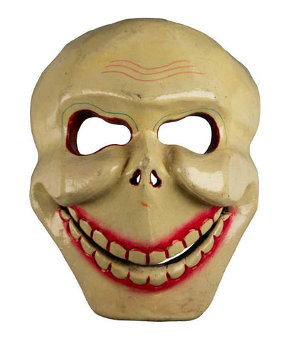 Masque Crâne Citipati Tête de Mort – Masque Rituel Bouddhiste de Danse Cham en Bois