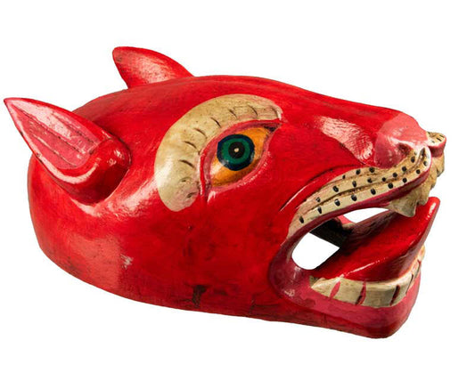 Masque Chien Népalais Danse Cham Bouddhiste – Bois