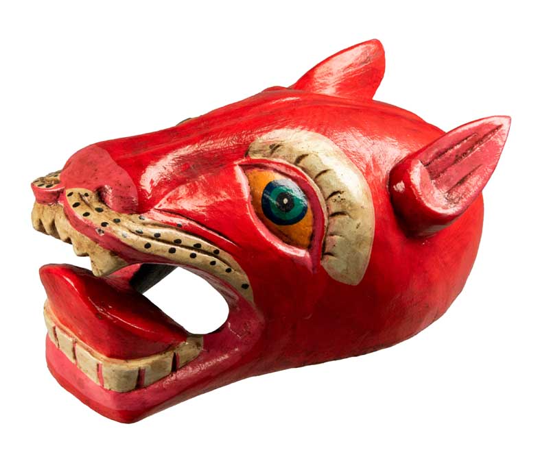 Masque Chien Népalais Danse Cham Bouddhiste – Bois
