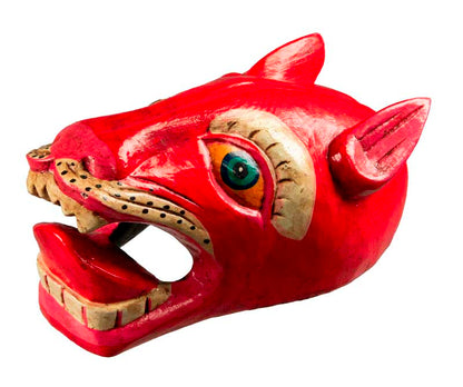 Masque Chien Népalais Danse Cham Bouddhiste – Bois