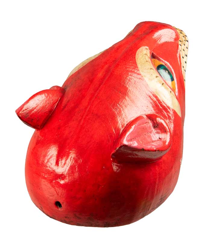 Masque Chien Népalais Danse Cham Bouddhiste – Bois