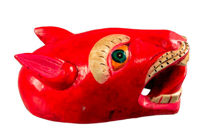 Masque Chien Népalais Danse Cham Bouddhiste – Bois