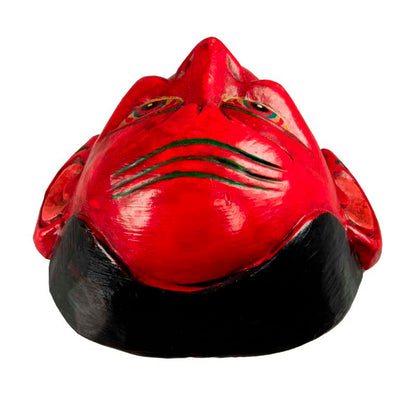 Masque Joker Rouge Danse Cham Bouddhiste – Décoration Murale Népalaise