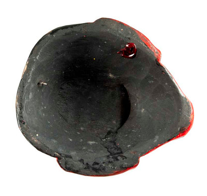 Masque Joker Rouge Danse Cham Bouddhiste – Décoration Murale Népalaise