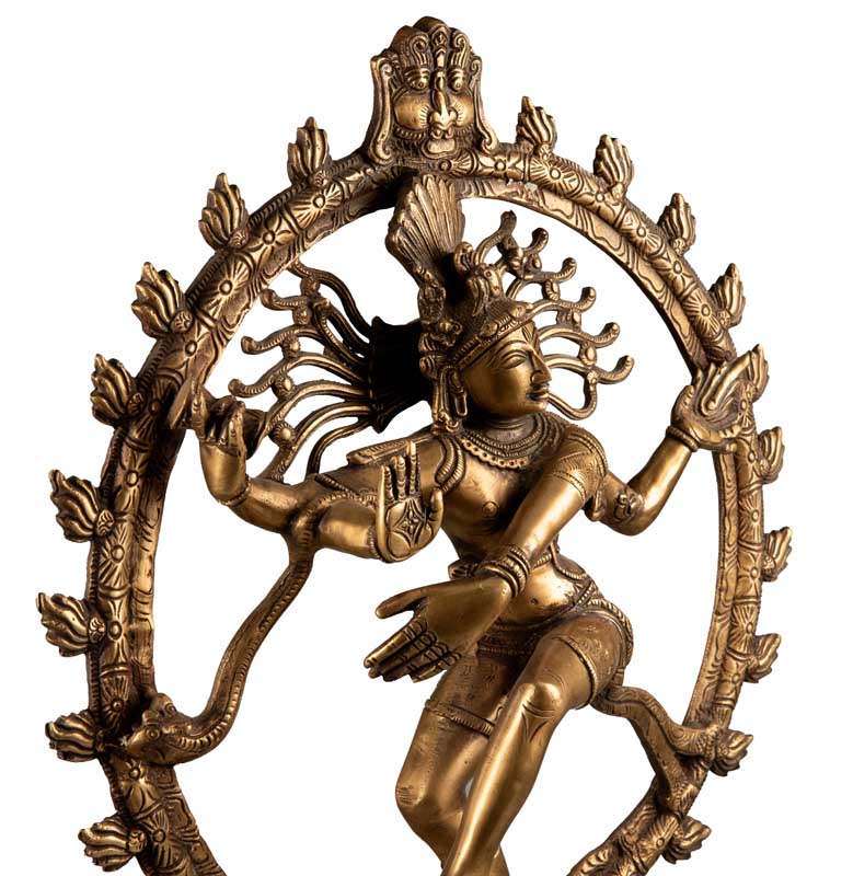 Statue Shiva Nataraja Natraj Murti 46 cm en Laiton – Danse Cosmique