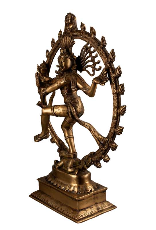 Statue Shiva Nataraja Natraj Murti 46 cm en Laiton – Danse Cosmique