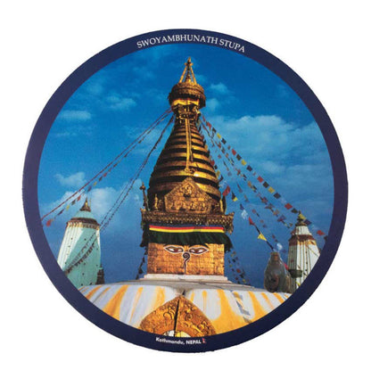 Coussin pour Bol Tibétain Swoyambhu Stupa – Support Antidérapant du Népal