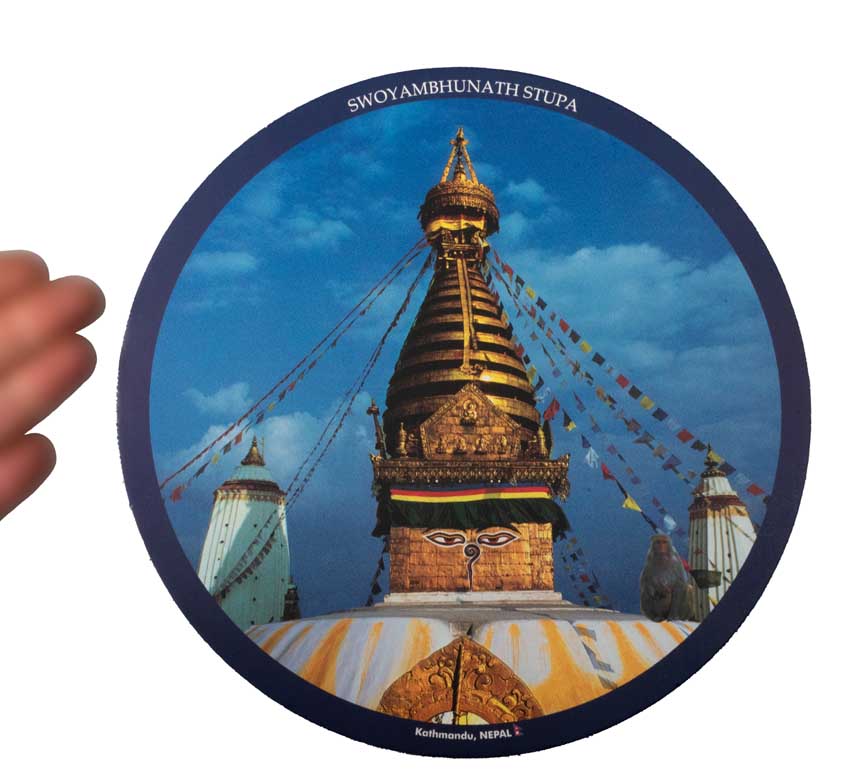Coussin pour Bol Tibétain Swoyambhu Stupa – Support Antidérapant du Népal