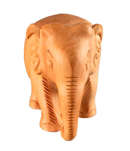 Statuette Éléphant En Bois – Artisanat Indien Fait Main