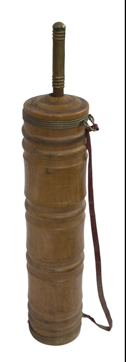 Ancienne Baratte Tibétaine à Thé au Beurre de Yak – Objet Usuel de l’Himalaya