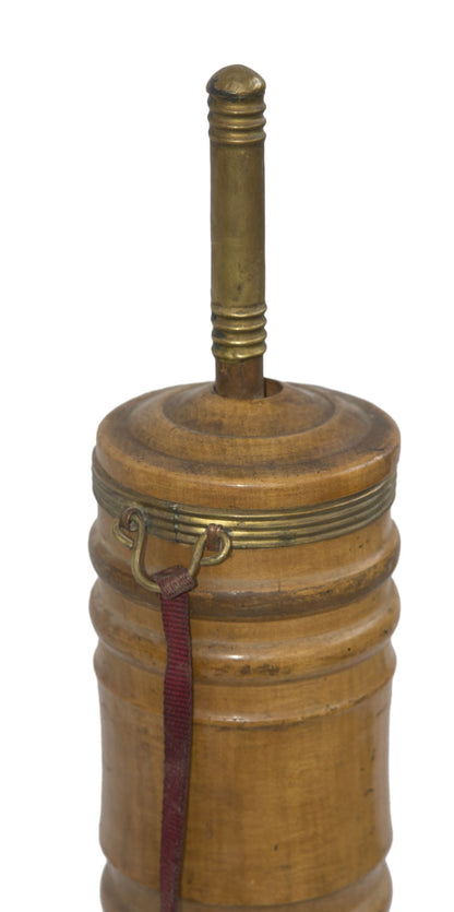 Ancienne Baratte Tibétaine à Thé au Beurre de Yak – Objet Usuel de l’Himalaya