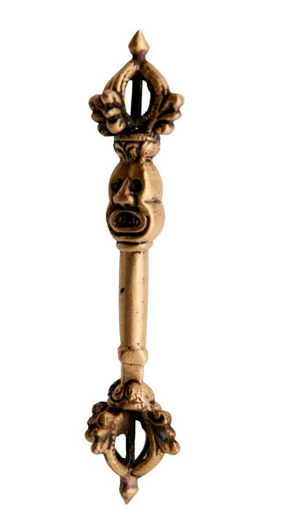 Ensemble de 5 outils rituels bouddhistes – collection tantrique en laiton (Népal)