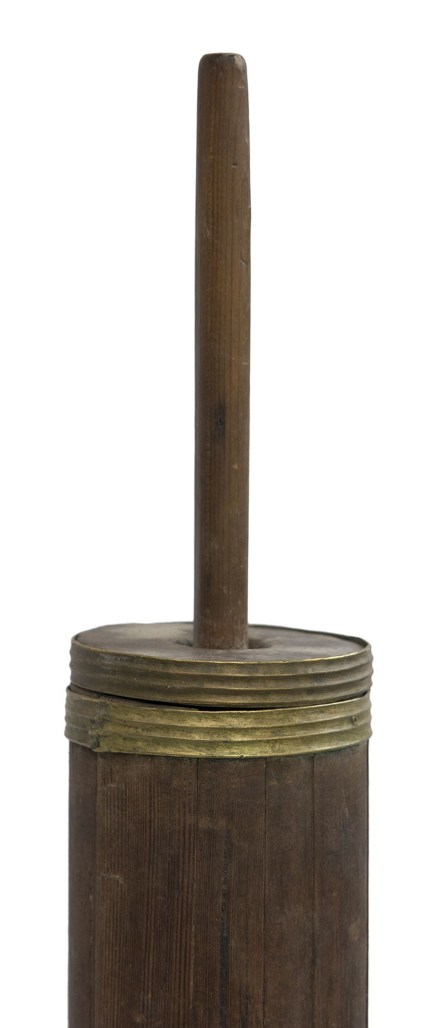 Ancienne Baratte Tibétaine à Thé au Beurre – Objet Usuel de l’Himalaya