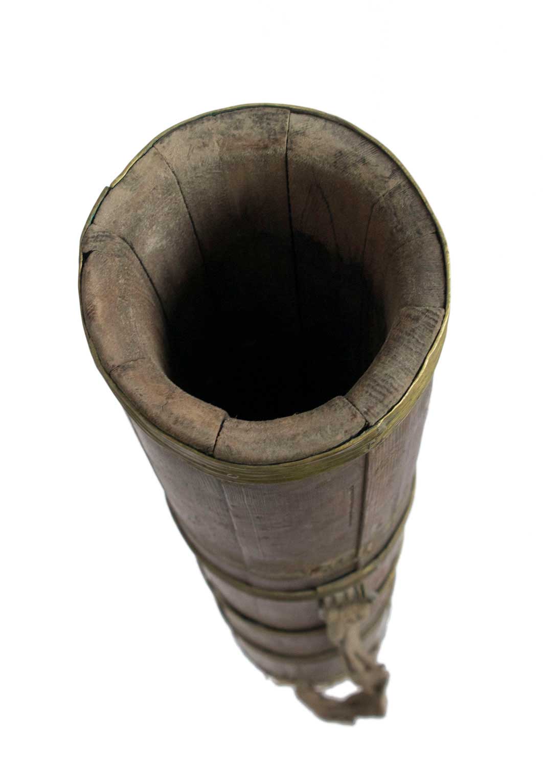 Ancienne Baratte Tibétaine à Thé au Beurre – Objet Usuel de l’Himalaya