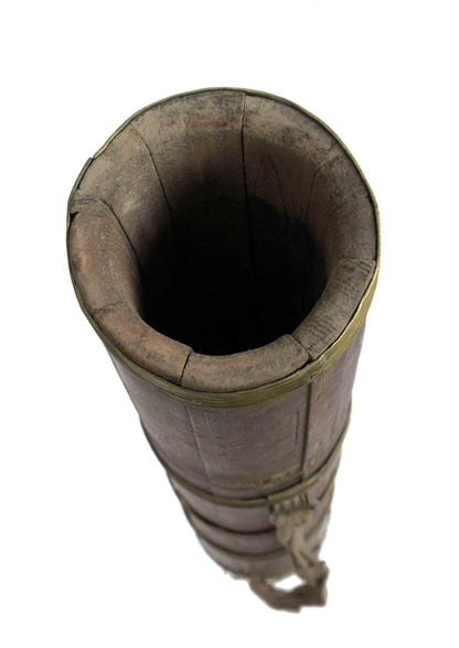 Ancienne Baratte Tibétaine à Thé au Beurre – Objet Usuel de l’Himalaya
