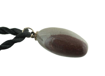 Pendentif Shiva Lingam En Pierre Roulée – Quartz Crypto-Cristallin