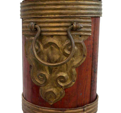 Ancienne Baratte à Thé Tibétaine au Beurre de Yak – Grande Taille 112 cm