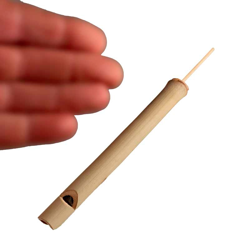 Appeau Oiseau Sifflet en Bambou Thaïlandais – Instrument Artisanal à Coulisse