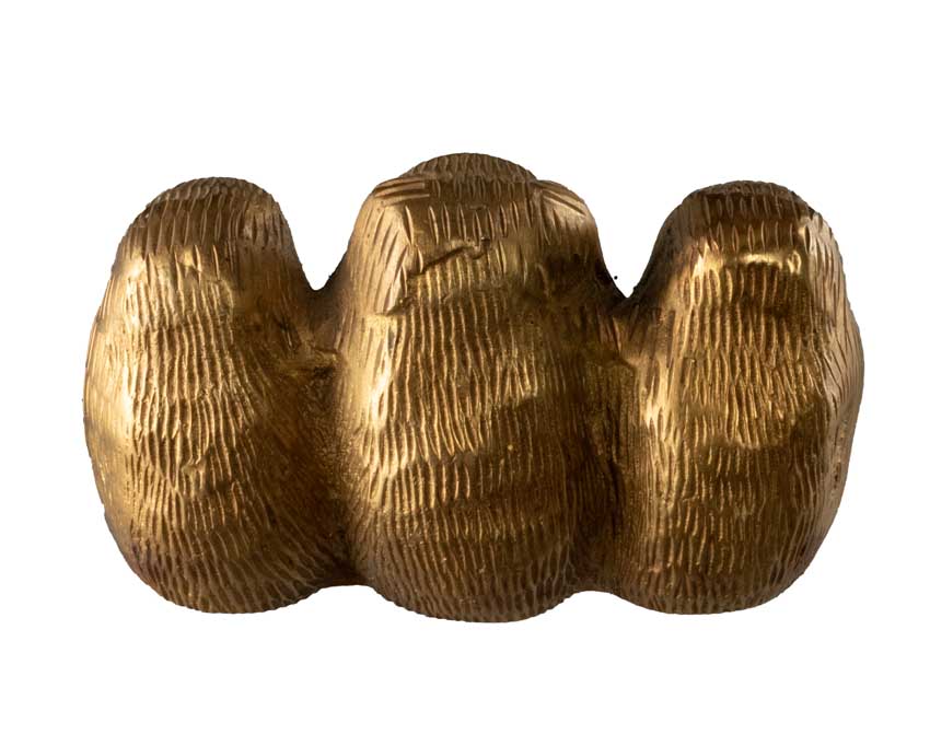 Singe de la Sagesse en Laiton – Statuette Artisanale du Népal