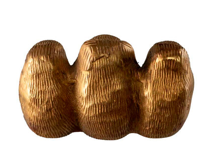 Singe de la Sagesse en Laiton – Statuette Artisanale du Népal