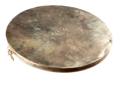 Mandala Bouddhiste Tibétain En Cuivre 28,5 cm – Symboles Ashtamangala Du Népal