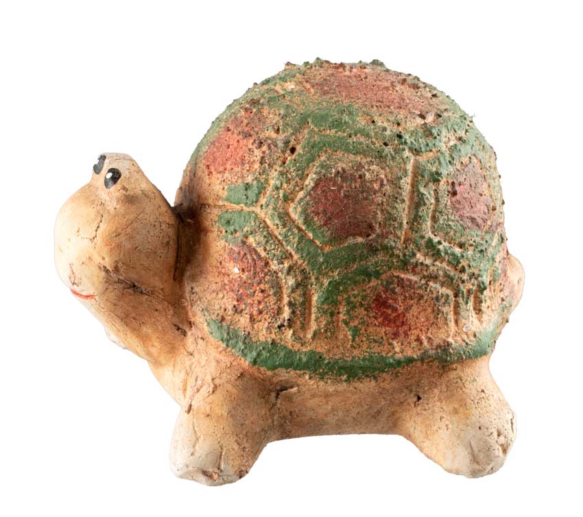 Tortue En Résine Imitation Pierre – Statuette Décorative Asiatique