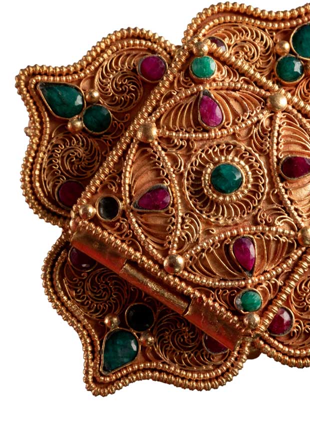 Ghau tibétain – autel votif de voyage Tara Verte en cuivre