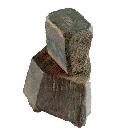 Tampon En Bois Indien Sculpté – Motif Floral Traditionnel Du Rajasthan