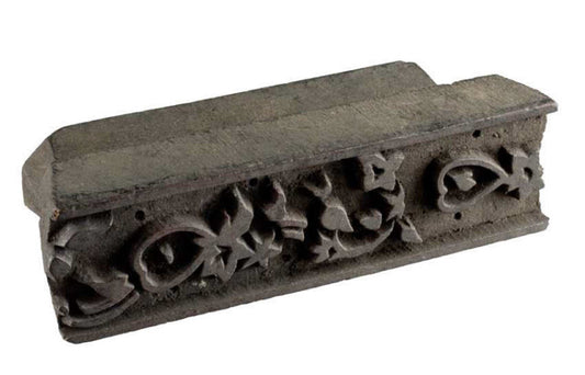 Tampon Indien En Bois Du Rajasthan – Block Print Botanique Ancien 16,5 cm