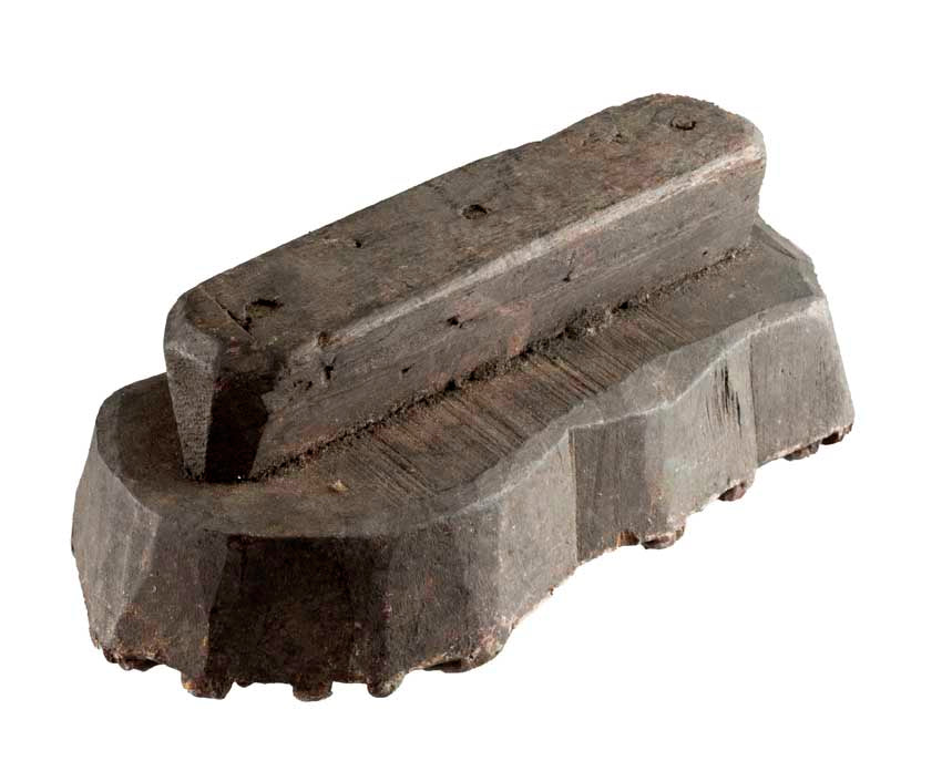 Tampon Ancien Indien en Bois du Rajasthan – Motifs Floraux et Paisley